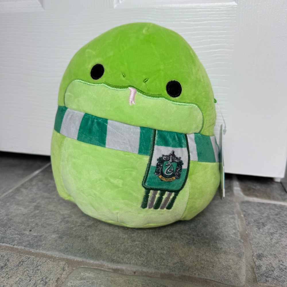 NWT Harry Potter Slytherin Snake Squishmallow 9" Plush Green House Mascot Soft